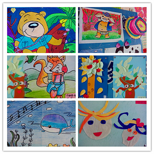 基础教研室举办2013级幼儿教育专业学生美术作品展