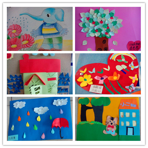 基础教研室举办2013级幼儿教育专业学生美术作品展